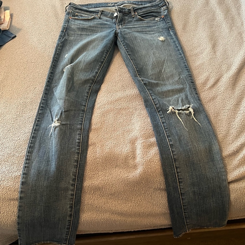 Distressed Blue Women's Jeans